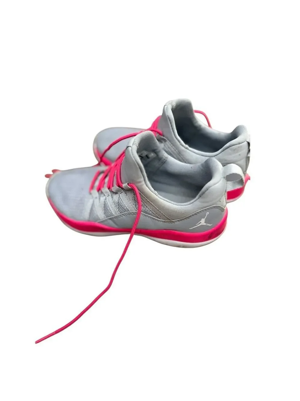 Nike Jordan Youth 2Y Gray Pink Jumpman Sneakers Athletic Shoes